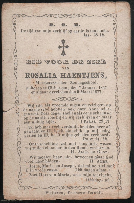 Rosalia Maria Francisca Haentjens
