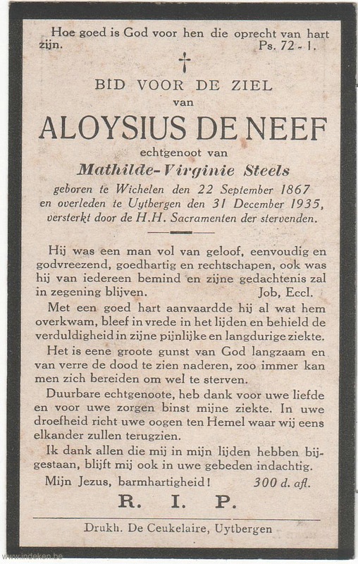 Aloysius De Neef