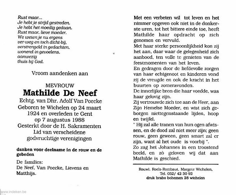 Mathilde De Neef